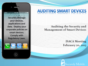 Auditing Smart Devices