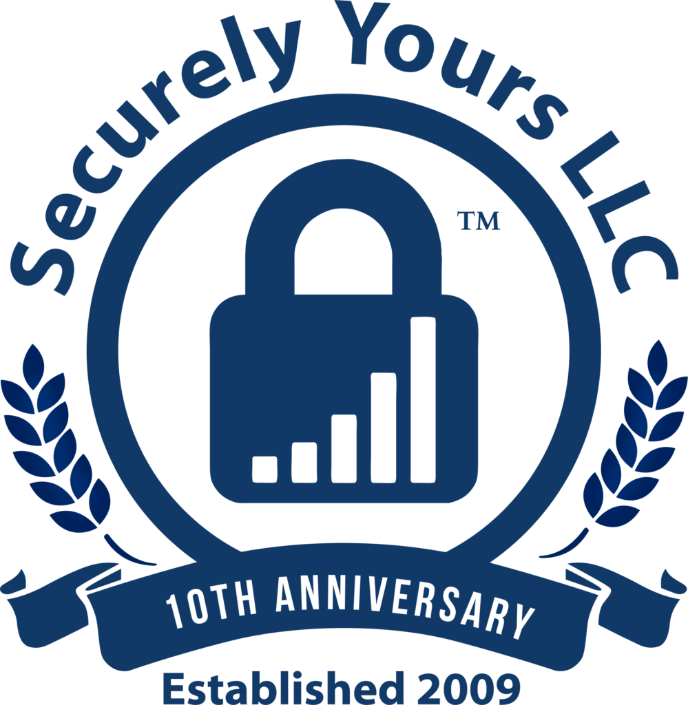 Securely Yours 10 year Anniversary logo